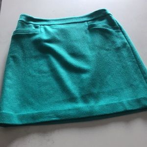 Teal Wool Short Skirt 4P SO CUTE